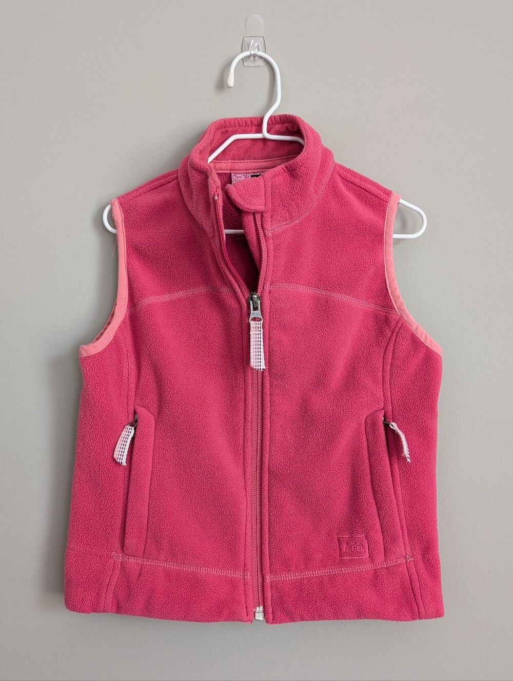 REI Girls Pink Fleece Vest Size XXS 4/5
